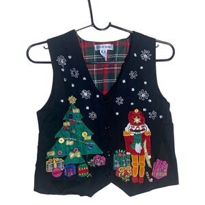 Christie Brooks SZ 10-12 vintage Christmas vest
